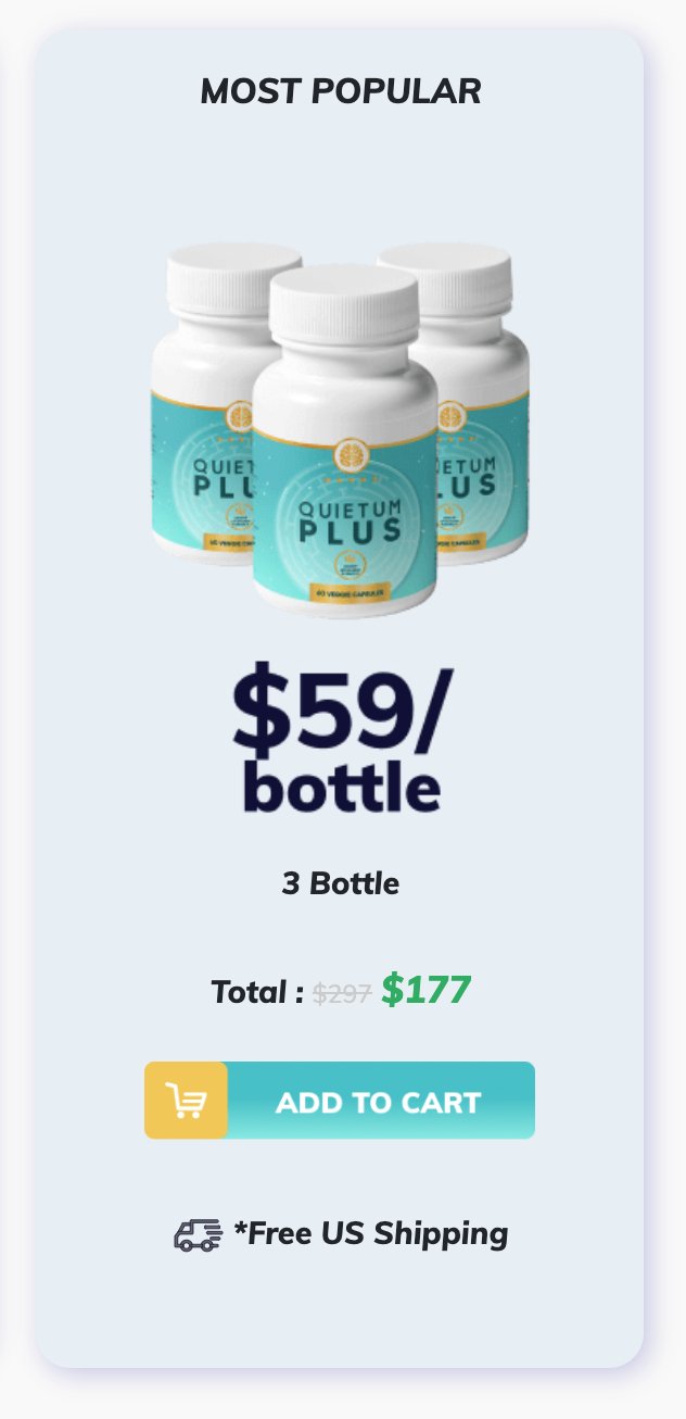 Quietum Plus 3 bottles